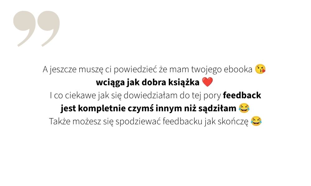 ebook feedback