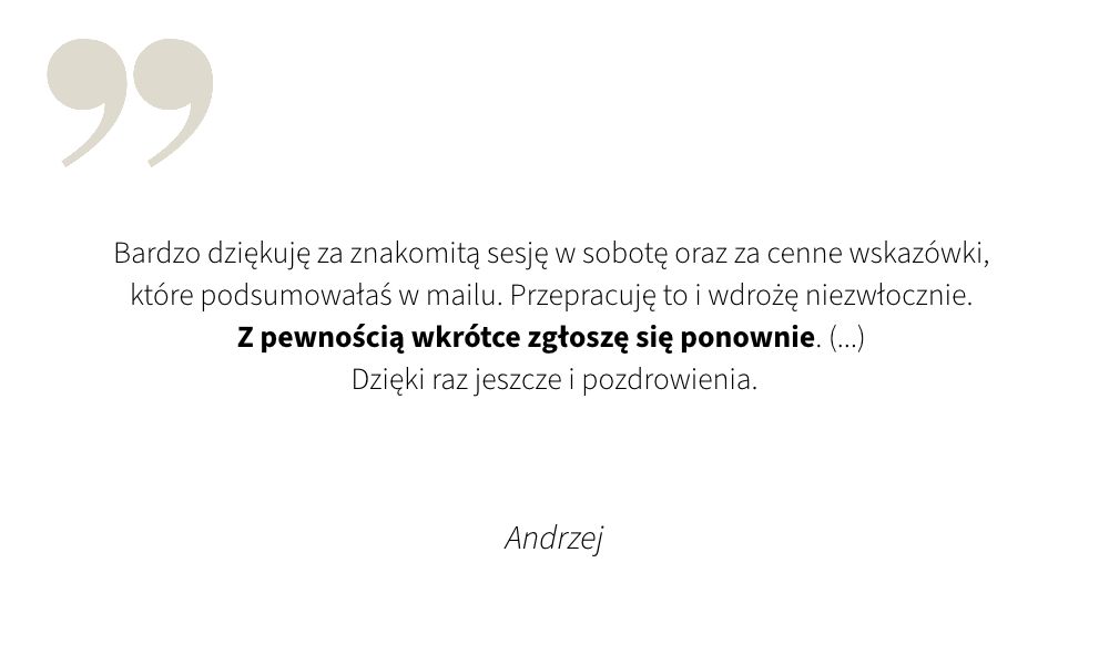 opiniaAndrzej konsultacja