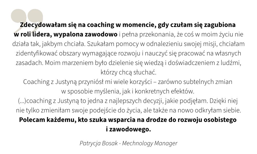 opiniaPatrycja coaching